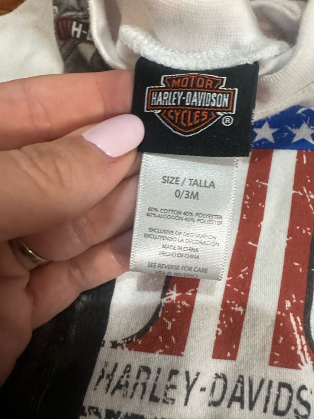 Harley Davidson Baby 1 Piece Bodysuit‎ 0-3 Months - Picture 2 of 4